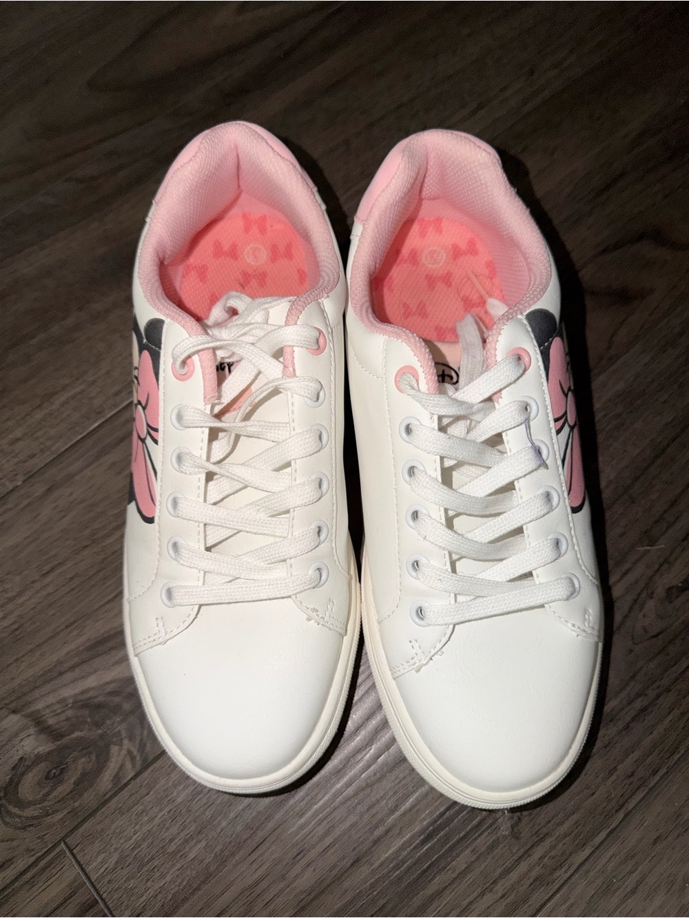 Disney Pink & White Minnie Bow Sneakers